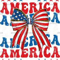 America Bow-1 DTF Transfer