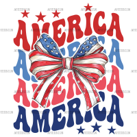 America Bow-2 DTF Transfer