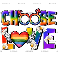 Choose Love-1 DTF Transfer