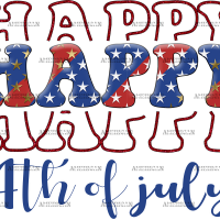 Happy 4th Of July DTF Transfer