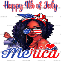 Happy 4th Of July Merica-1 DTF Transfer