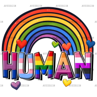 Human Rainbow-1 DTF Transfer