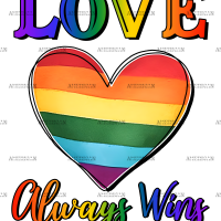 Love Always Wins DTF Transfer