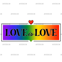 Love Is Love DTF Transfer
