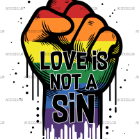 Love Is Not A Sin DTF Transfer