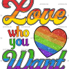 Love Who You Want DTF Transfer