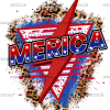 Merica Bolt DTF Transfer