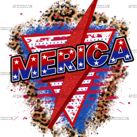 Merica Bolt DTF Transfer