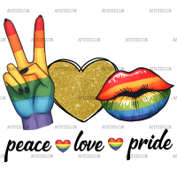 Peace Love Pride-1 DTF Transfer