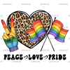 Peace Love Pride-2 DTF Transfer