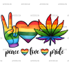 Peace Love Pride-5 DTF Transfer
