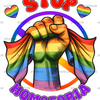 Stop Homofobia DTF Transfer