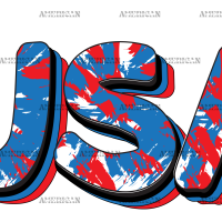 USA Tie-dye DTF Transfer