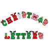 Christmas 2.5" Embroidery Letter Varsity