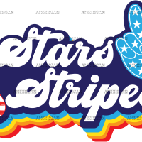 Stars And Stripes-2 DTF Transfer