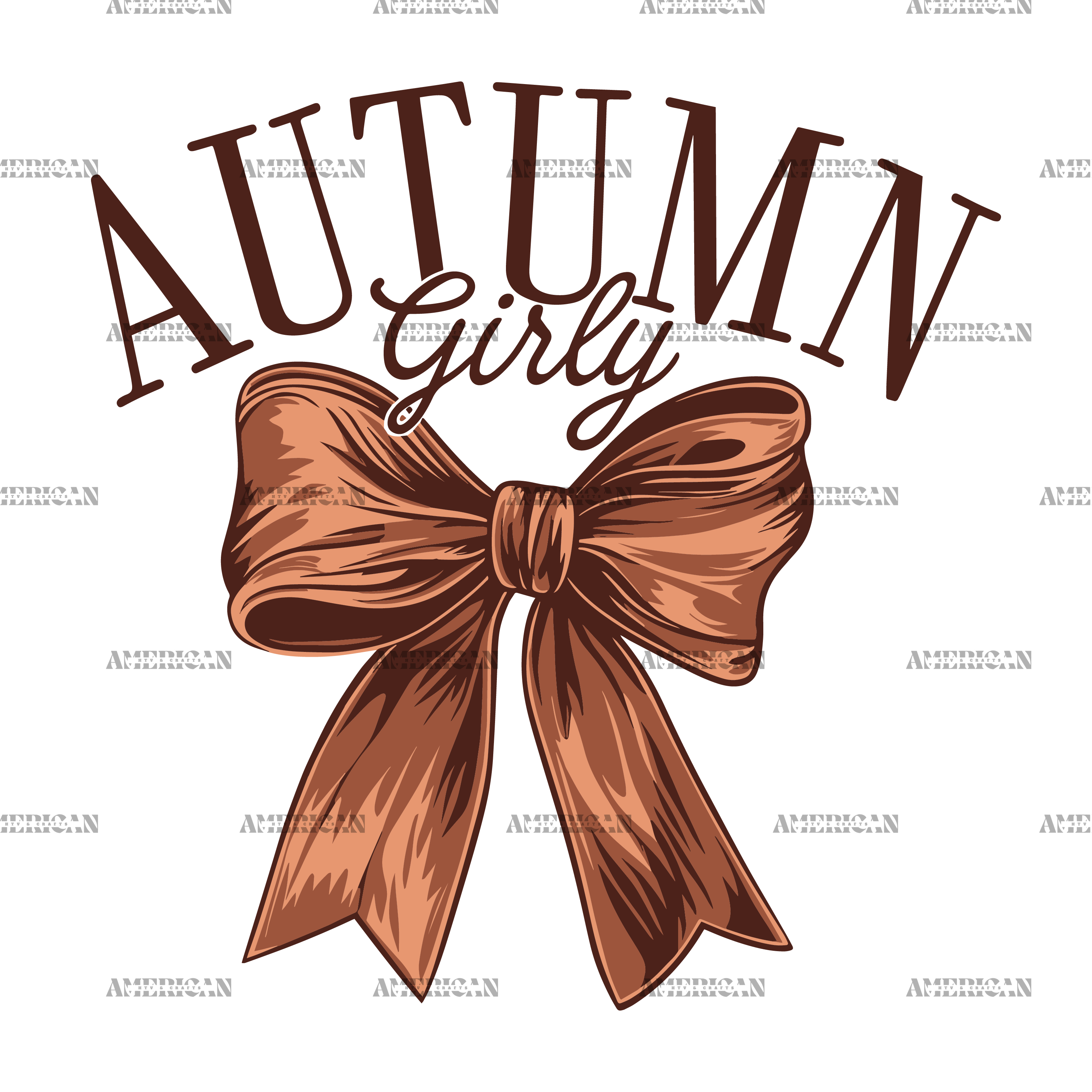 Autumn Girly Bow-1 DTF Transfer