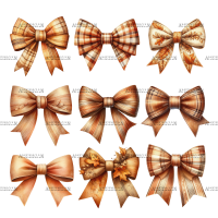 Autumn Girly Bows-2 DTF Transfer