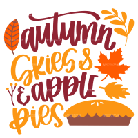 Autumn Skies Apple Pies DTF Transfer