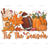 Fall Tis The Season Football Dotted DTF Transfer