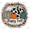 Happy Fall Leopard DTF Transfer