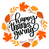 Happy Thanksgiving-2 DTF Transfer