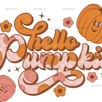 Hello Pumpkin-2 DTF Transfer