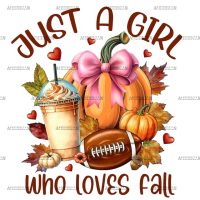 Just A Girl Who Loves Fall DTF Transfer