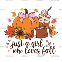Just A Girl Who Loves Fall-5 DTF Transfer
