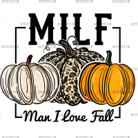 Man I Love Fall-3 DTF Transfer
