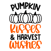 Pumpkin Kisses Harvest Wishes DTF Transfer