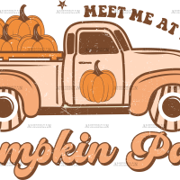 Pumpkin Patch Truck DTF Transfer