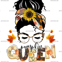 Pumpkin Queen DTF Transfer